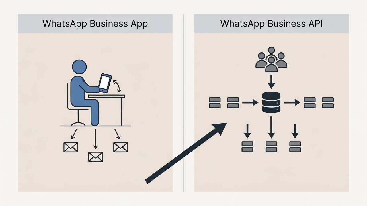 Comparación entre WhatsApp Business App y WhatsApp Business API