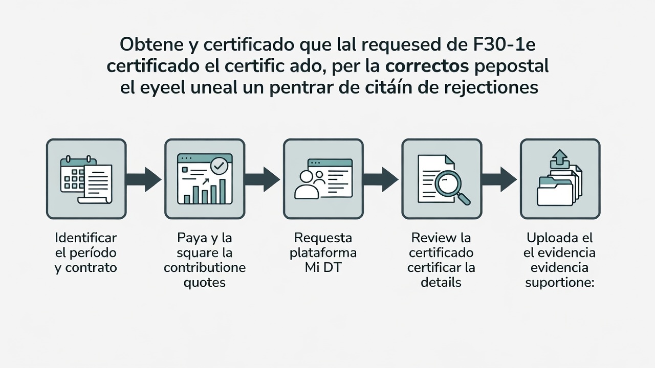 Proceso para solicitar, validar y cargar el certificado F30-1 con sus respaldos previsionales.
