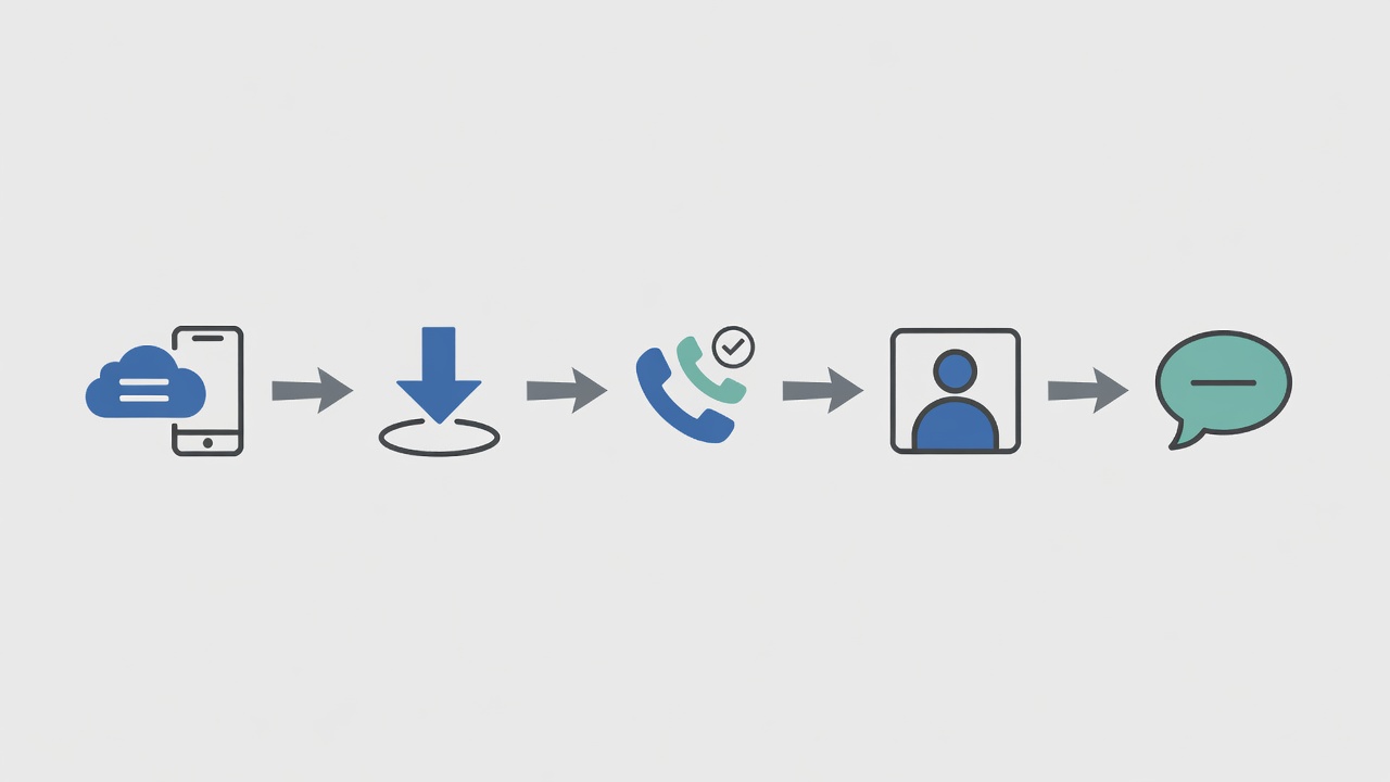 Secuencia para configurar WhatsApp Business en Android con un segundo número