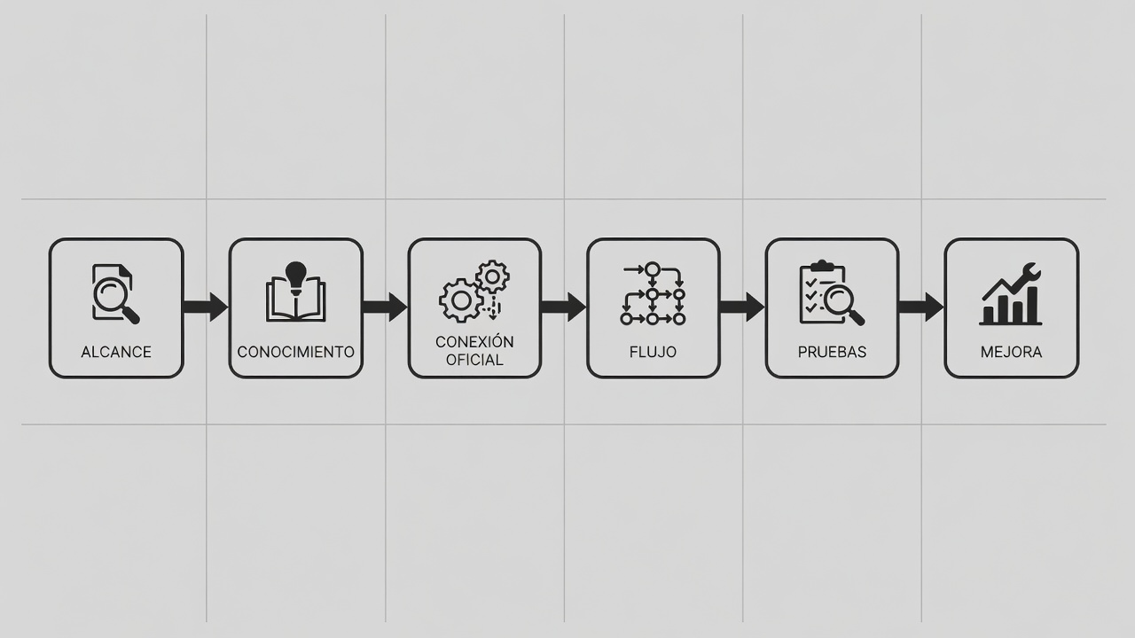 Proceso para implementar un chatbot de atención al cliente por WhatsApp.